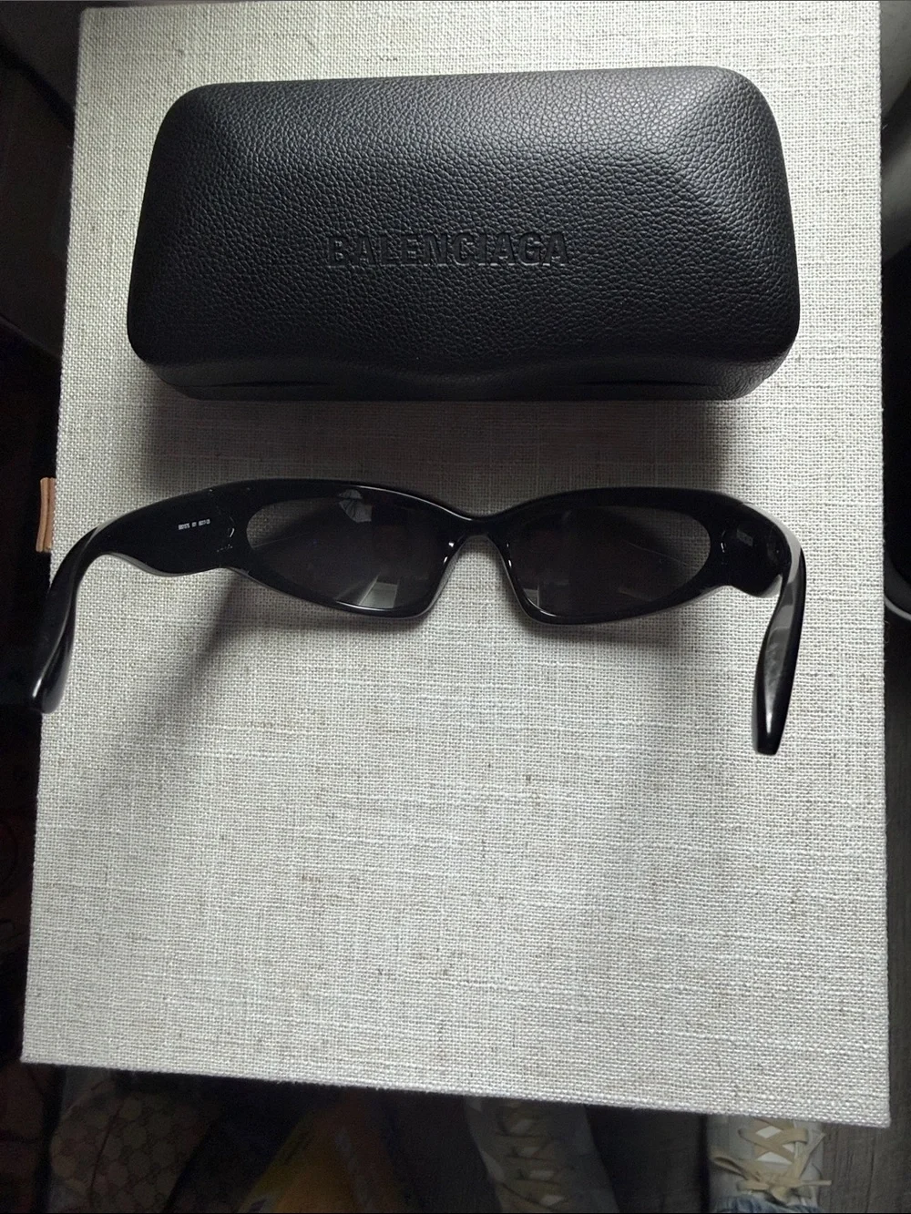 Balenciaga Balenciaga BB0157S Black Polarized Cat-Eye Sunglasses for Men